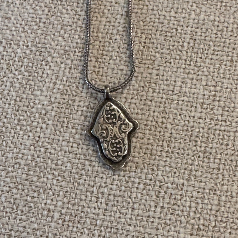 Silpada Sterling Silver Luck Hamsa Hand of Fatima